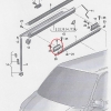 Adapter für vordere Markisenhalterung Silber